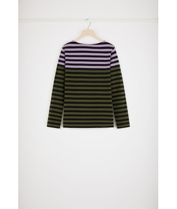 Multicoloured Breton top in organic cotton 2023