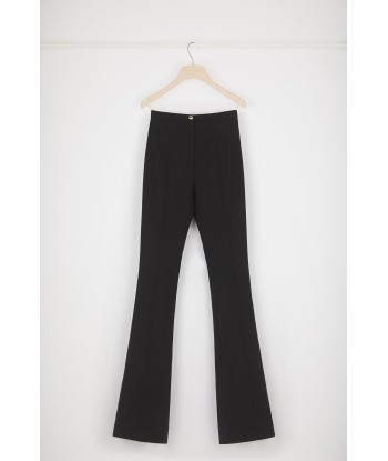 Fitted flared trousers in virgin wool l'achat 