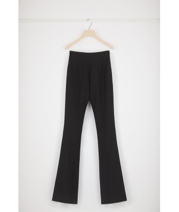 Fitted flared trousers in virgin wool l'achat 