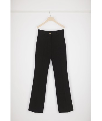 Tailored flared trousers in organic denim acheter