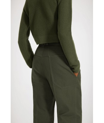 Flared trousers in organic cotton pas chere