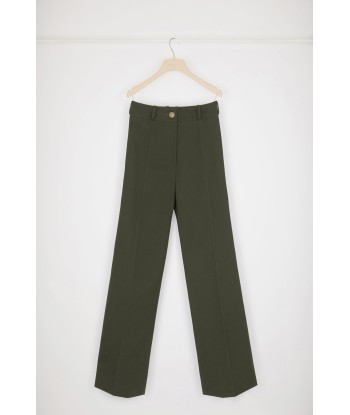 Flared trousers in organic cotton pas chere