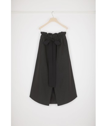 Drawstring grosgrain skirt in recycled faille Comparez plus de prix