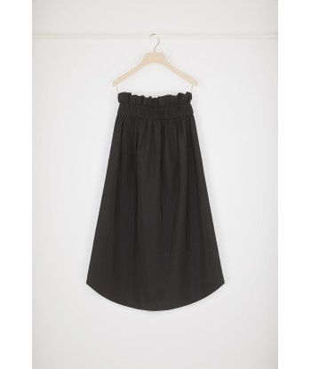 Drawstring grosgrain skirt in recycled faille Comparez plus de prix