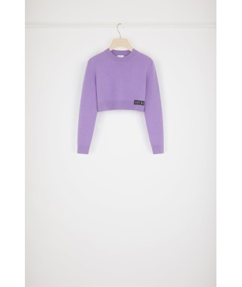 Cropped jumper in wool and cashmere les ligaments