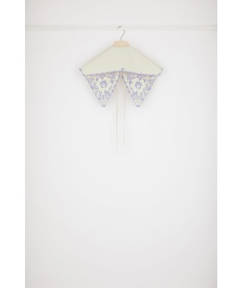 Embroidered collar in organic cotton basket pas cher