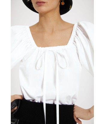 Drawstring top in organic cotton offre 