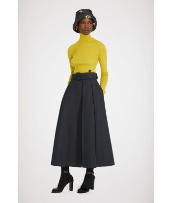 Pleated maxi skirt in organic cotton paiement sécurisé