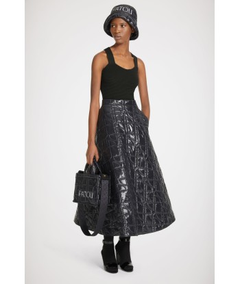 Quilted maxi skirt in recycled polyamide de technologie