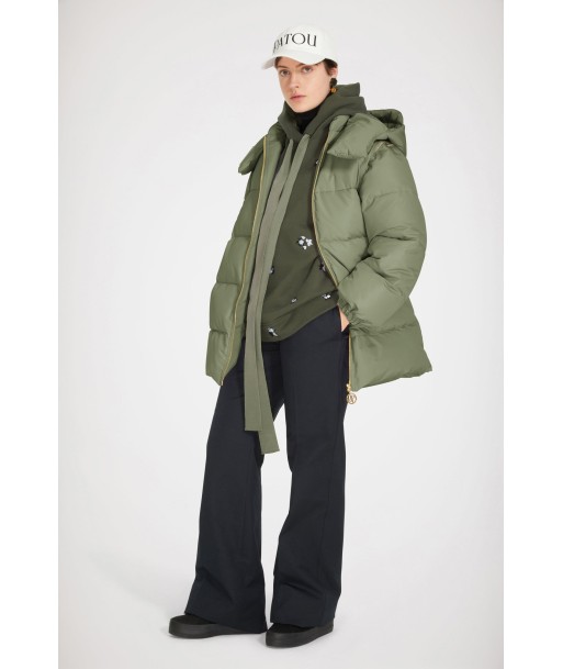 Puffer coat with detachable sleeves in recycled polyester de pas cher