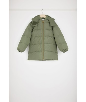 Puffer coat with detachable sleeves in recycled polyester de pas cher