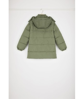 Puffer coat with detachable sleeves in recycled polyester de pas cher