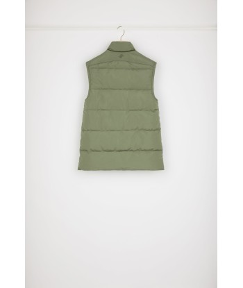 Puffer coat with detachable sleeves in recycled polyester de pas cher