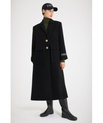 Maxi pocket coat in wool Economisez 