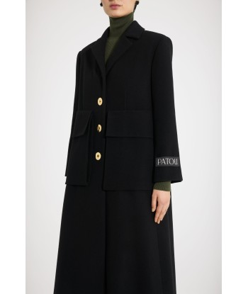 Maxi pocket coat in wool Economisez 