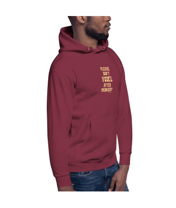 Sweat à capuche unisexe en coton Don't Yodel After Midnight texte clair 50-70% off 