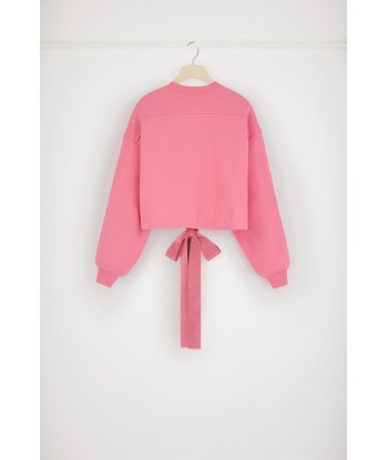 Cropped drawstring sweatshirt in organic cotton votre restaurant rapide dans 