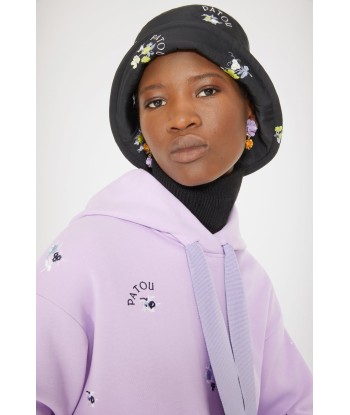 Embroidered hoodie in organic cotton Voir les baskets