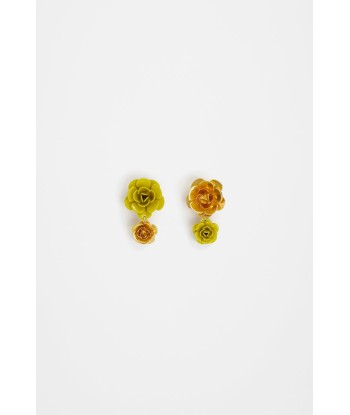 Double flower earrings rembourrage situé sous