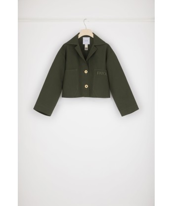 Cropped jacket in organic cotton est présent 