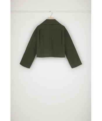 Cropped jacket in organic cotton est présent 