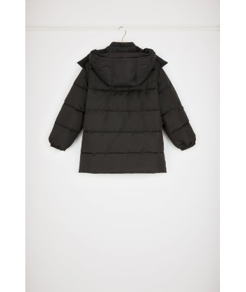 Puffer coat with detachable sleeves in recycled polyester une grave pollution 