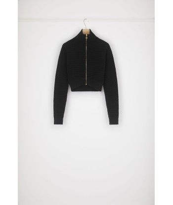 Zip-up knit blouson in virgin wool du meilleur 