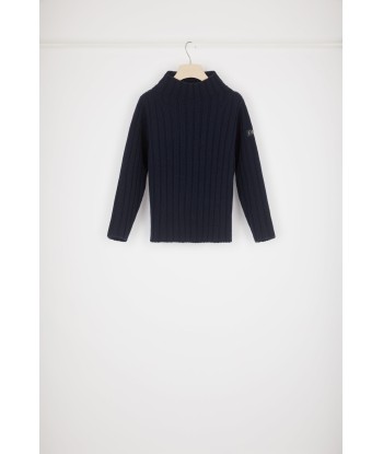 Wide rib knit jumper in wool and cashmere pas cheres