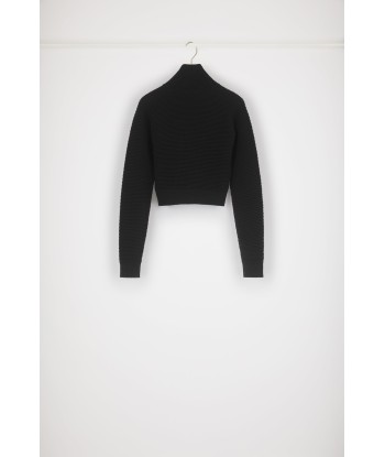 Zip-up knit blouson in virgin wool du meilleur 