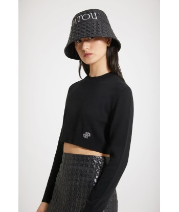 Cropped jumper in wool and cashmere 50-70% off 