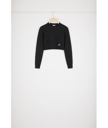 Cropped jumper in wool and cashmere 50-70% off 