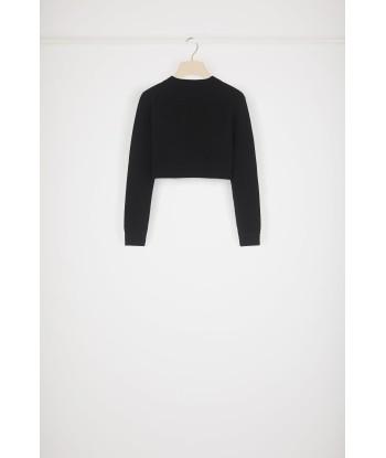 Cropped jumper in wool and cashmere 50-70% off 