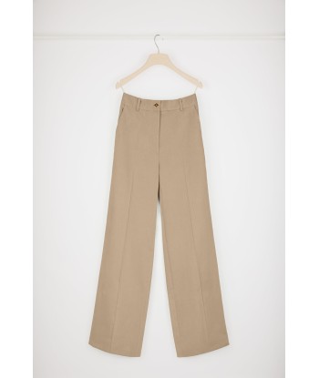 Iconic long trousers in organic cotton gabardine le concept de la Pate a emporter 