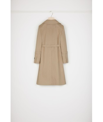 Trench coat in organic cotton gabardine Véritable concentré