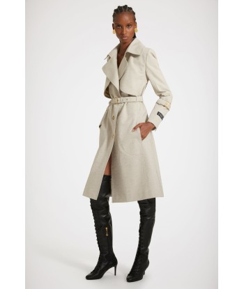 Trench coat in organic cotton jacquard Par le système avancé 