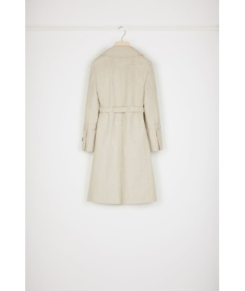 Trench coat in organic cotton jacquard Par le système avancé 