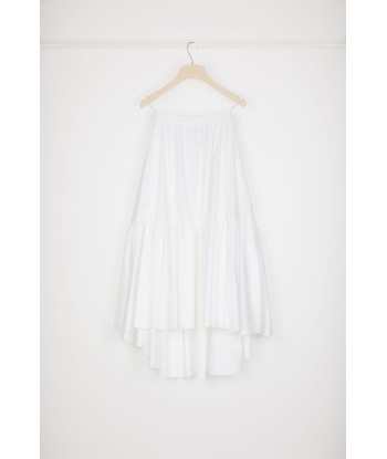 Maxi tiered skirt in organic cotton Dans la société mordern