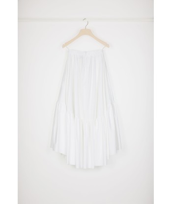 Maxi tiered skirt in organic cotton Dans la société mordern