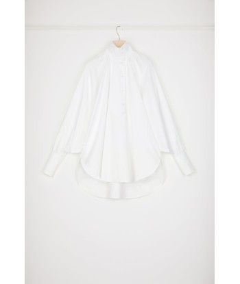 High-neck blouse in organic cotton de pas cher