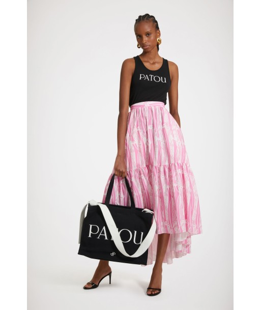 Maxi tiered skirt in printed organic cotton meilleur choix