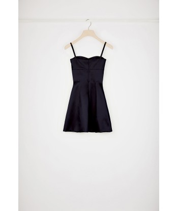 Cut-out dress in organic cotton-blend satin plus qu'un jeu 