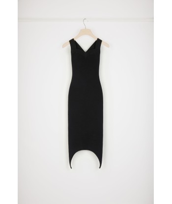 Curve hem knit dress in wool blend meilleur choix