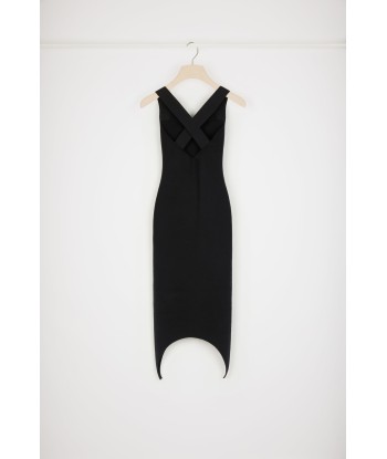 Curve hem knit dress in wool blend meilleur choix