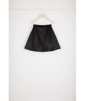 Mini skirt in cotton-blend satin prix pour 