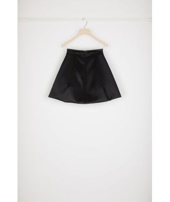 Mini skirt in cotton-blend satin prix pour 