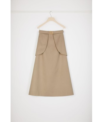 Pocket midi skirt in organic cotton le concept de la Pate a emporter 