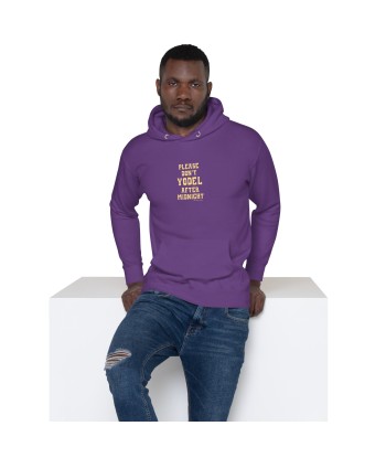 Sweat à capuche unisexe en coton Don't Yodel After Midnight texte clair 50-70% off 