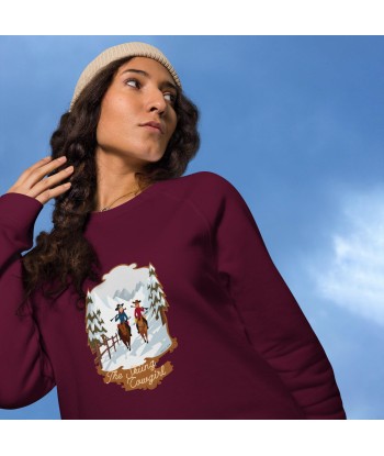 Sweatshirt écologique raglan unisexe The Skiing Cowgirl les ligaments