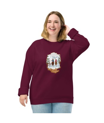 Sweatshirt écologique raglan unisexe The Skiing Cowgirl les ligaments