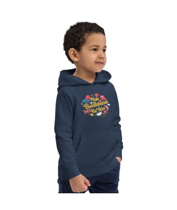 Sweat à capuche écologique pour enfants Make Bouillabaisse Not War Pour